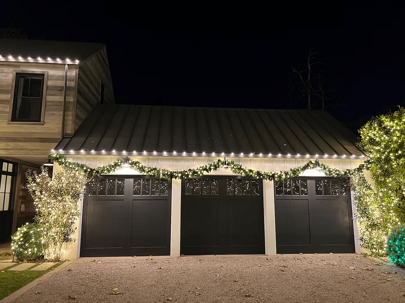 Christmas light installation 1