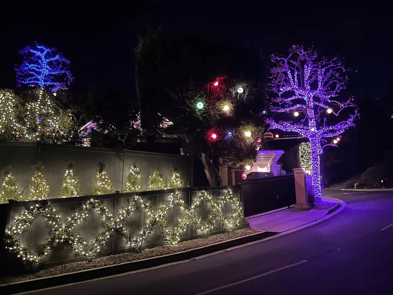 Christmas light installation 8